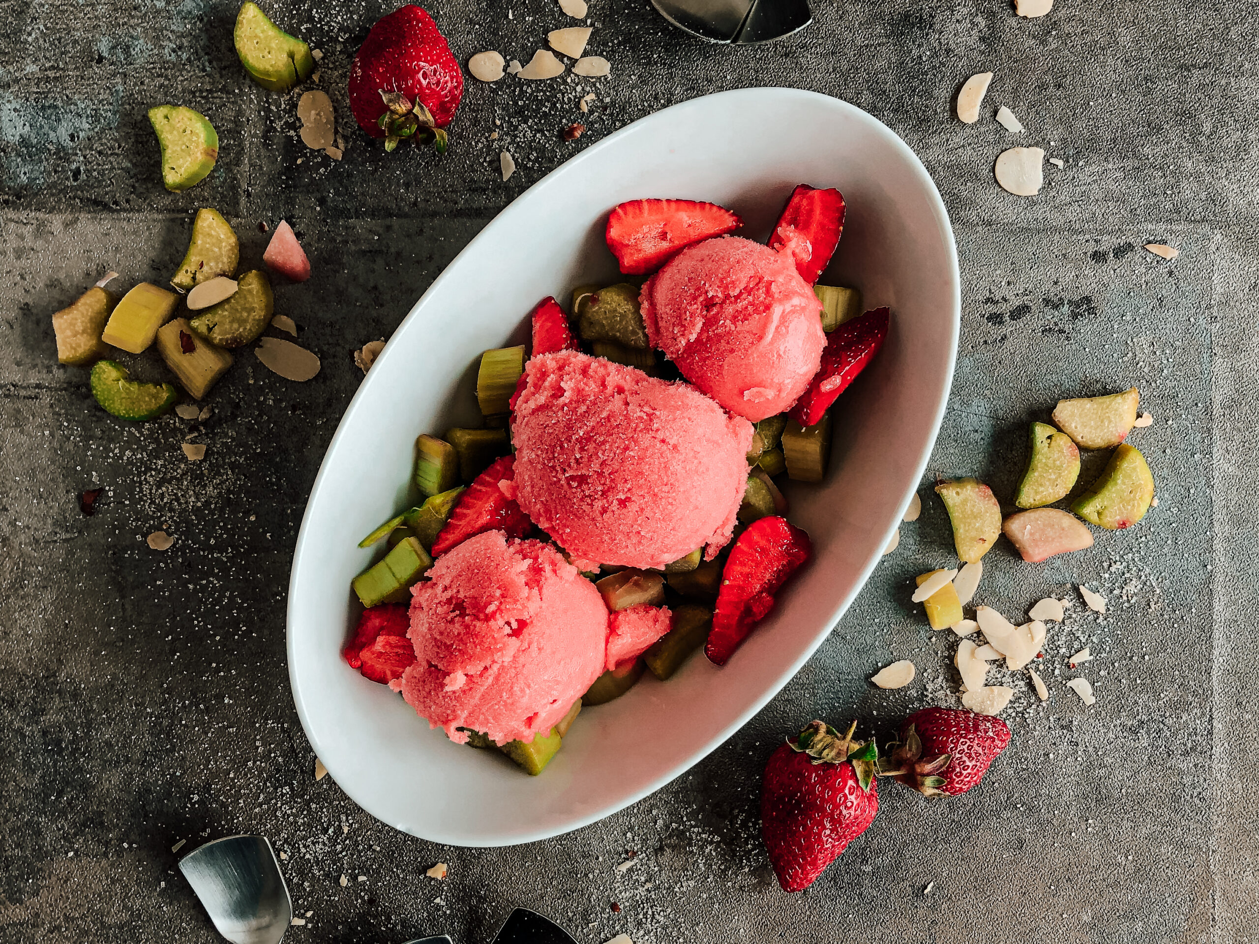 Rhubarb-Strawberry-Sorbet