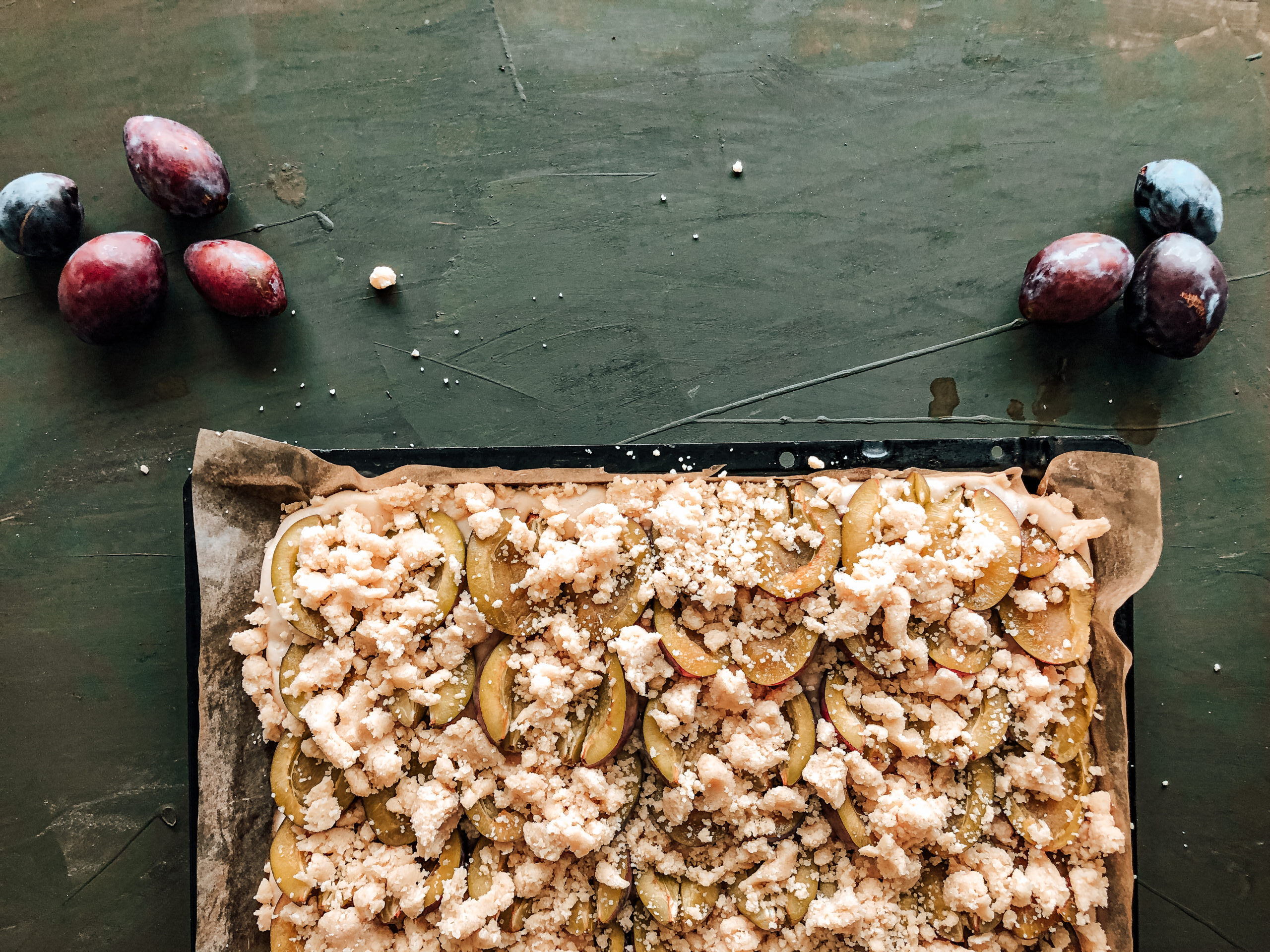 Plum Cake (with Yeast Dough)